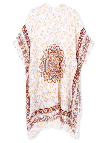 Castaways Print Kimono - Shopmossrose